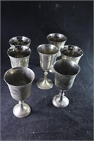 Lot of Silverplated Glasses