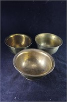 Lot of Brass & Silver Bowls