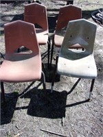 4 Child's Plastic Chairs