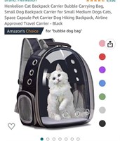 Henkelion  Cat Backpack Carrier for Dogs and Cats