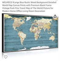 Welmeco XLarge Blue Rustic Wood Background