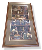 Large Cats in Library Print