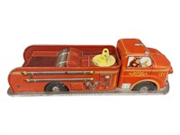 Marx Tin Litho Fire Truck - As is