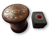 Two Banks, One Wood, Bank Brass Inlay
