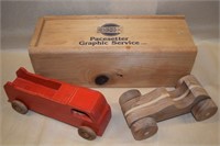 Pacesetter Graphic Service 13.5" Wood Box + Toys