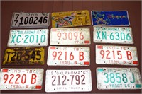 (13) License Plates w/ IA 1960 Pair + Disney Paris