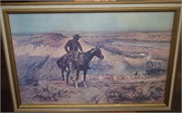 Charles Marion Russell Wagon Boss Framed Print