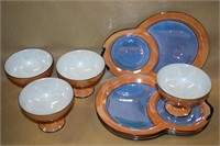 Noritake Morimura Porcelain Lustre Snack Set