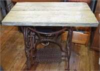 Antique Cast Iron Sewing Machine Base Table