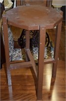 Small Octagonal Handcrafted Wood Plant Stand 16t