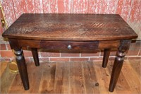 Antique Solid Wood Drawered Writing Desk w/