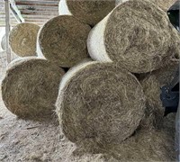 4 - 600 LB ROUND BALES ORCHARD GRASS & CLOVER