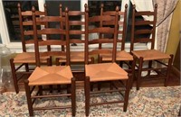 Set of 6 Clore Ladder back dining chairs