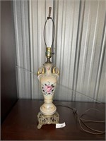 Vintage Hand Painted Victorian Style Lamp