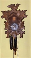 Small German cuckoo clock, vintage circa 1940s,