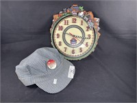 Vintage RR Hat & Lionel Clock
