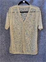 Lace evening top assuming size small