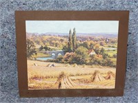 Vintage print harvest time by glendening 8" by 10"