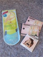 Bra extensions and shoe insoles
