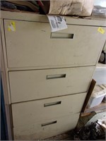 53 x 30 x 18 4 Drawer Cabinet W/ Contents