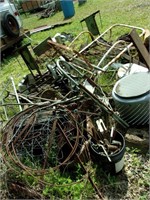 Large Pile of Scrap Metal-Pipe-Cables-Misc
