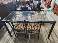 glass top kitchen Table and 4 chairs