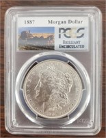 1887 PCGS Morgan Silver Dollar