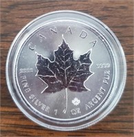 2016 One Ounce Canada Maple Leaf 5 Dollar Coin
