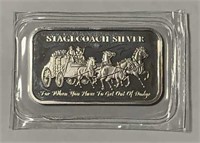 One Ounce Stagecoach Dividable Silver Bar