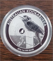 2016 One Ounce Silver Kookaburra Dollar