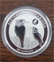 2017 One Ounce Silver Kookaburra Dollar