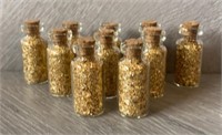 (10) Small Vials of Gold Foil Flakes