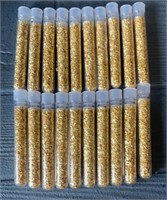 (20) Vials of Gold Foil Flakes