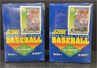 (2) Sealed Boxes of 1992 Baseball Score Cards