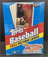 Sealed Box of Topps 1992 Baseball Cards