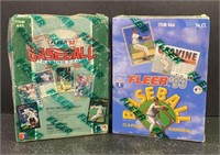 Sealed Fleer 1992 & 1993 Baseball Card Boxes