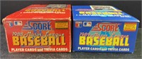 (2) Boxes of 1988 & 1989 Score Baseball Card Packs