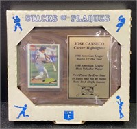 Sealed Jose Canseco Plaque w/ Card