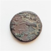 Claudius AD41-54 AE Quadrans Ancient coin