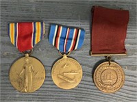 (3) Vintage WWII Military Ribbons