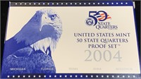 2004 5-coin Quarter Proof Set Us Treasury!!