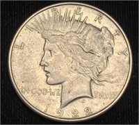 1922-d Silver Peace Dollar