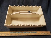 Wooden Tray Divided w/Handle