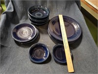 Blue Fiesta Dishes Plates Bowls
