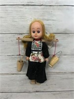 Vintage Dutch girl plastic doll