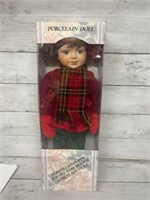 Winter porcelain doll