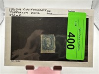 1863-64 CONFEDERATE JEFFERSON DAVIS STAMP