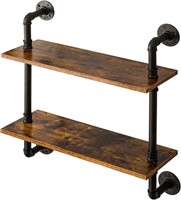 FLOATING BOOKCASES INDUSTRIAL PIPE WALL SHELF