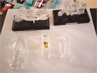 5 Glass Crystal Models to include Hof Bauer,