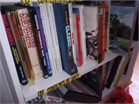 Shelf of Books to include books about Motorcycle &